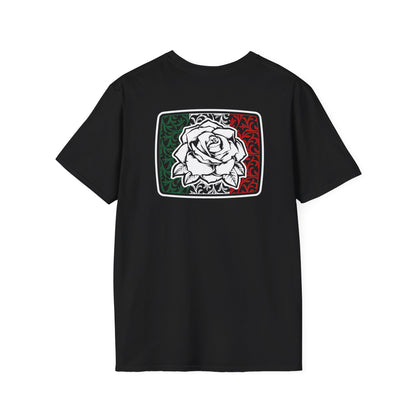 Unisex "Mexican Flag  / Rose" T-Shirt (version 01)