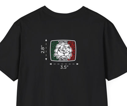 Unisex "Mexican Flag  / Rose" T-Shirt (version 02)