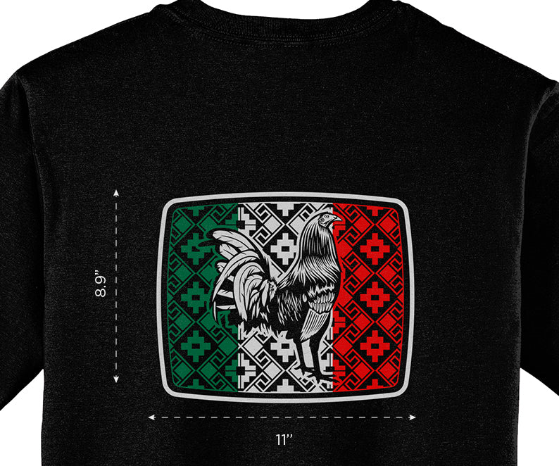 Unisex "Mexican Flag  / Rooster" T-Shirt (version 01)