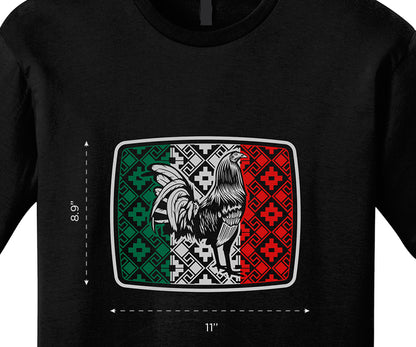 Unisex "Mexican Flag  / Rooster" T-Shirt (version 02)