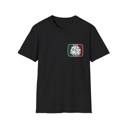 Unisex "Mexican Flag  / Rose" T-Shirt (version 01)