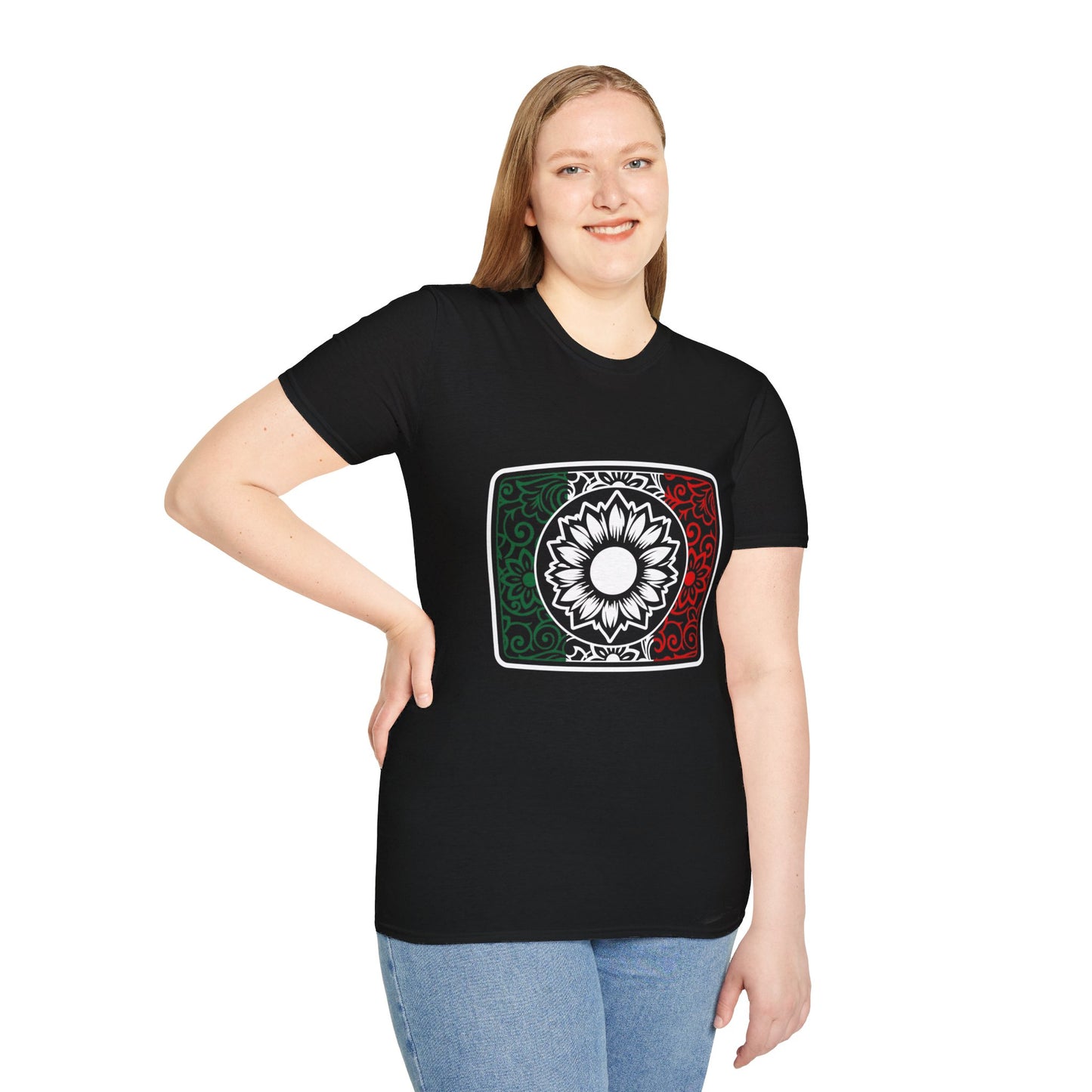 Unisex "Mexican Flag  / Sunflower" T-Shirt (version 02)