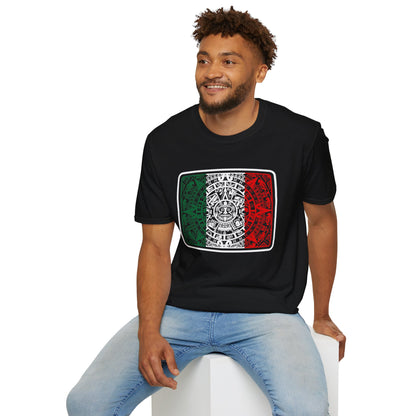 Unisex "Mexican Flag  / Aztec" T-Shirt (version 02)