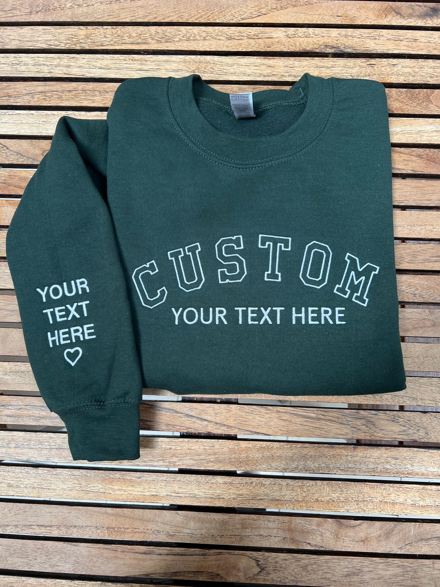 Personalized Unisex Sweatshirt with Custom Embroidered