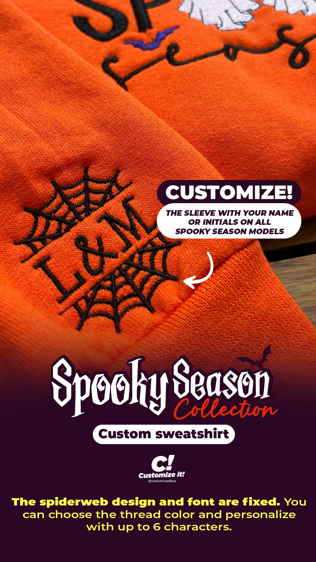 Unisex "Spooky season text" Crewneck (ADULT)