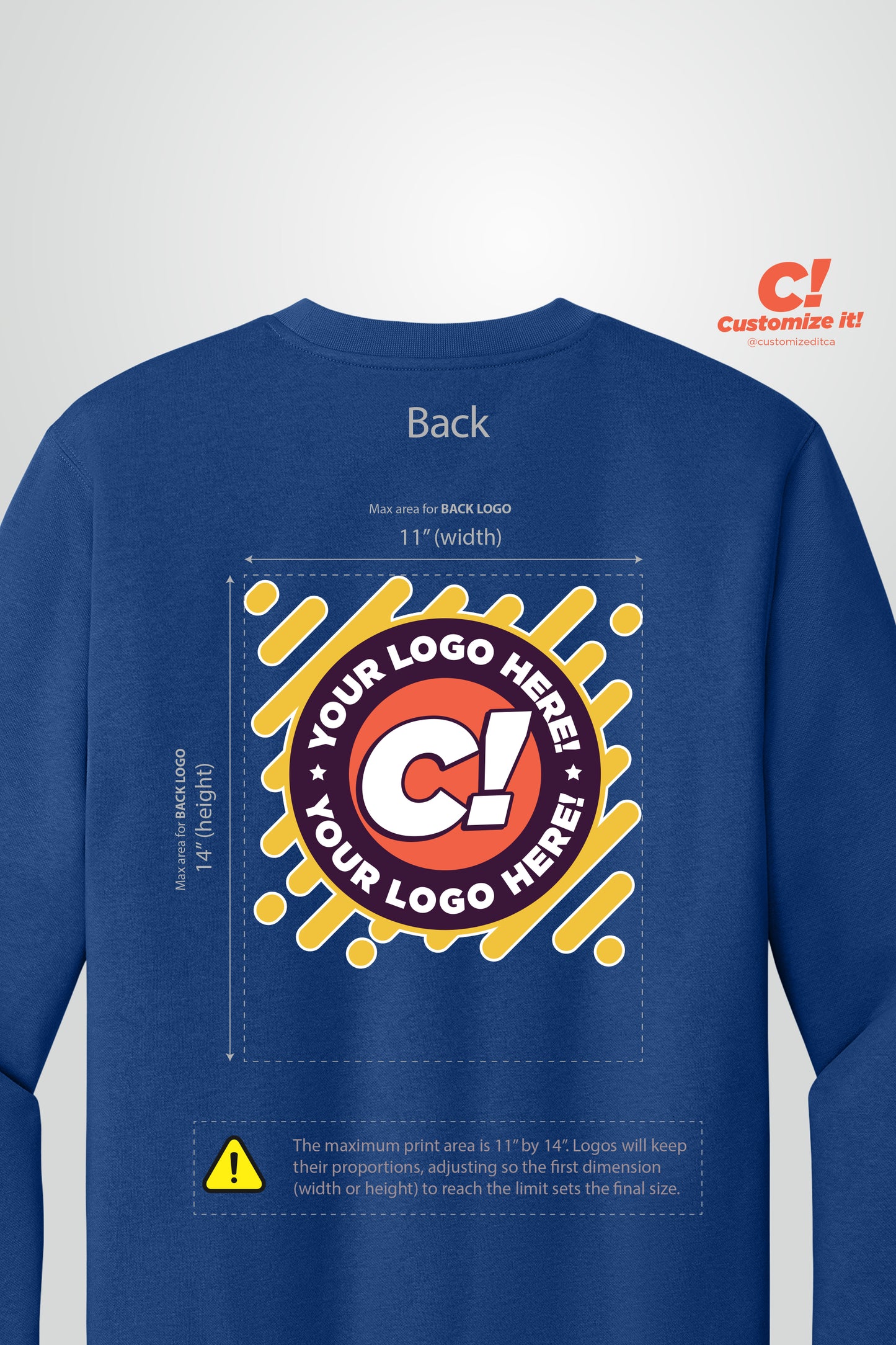 Crewnecks Full-Color Custom Logo Printing