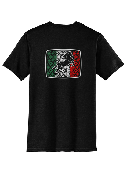 Unisex "Mexican Flag  / Horse" T-Shirt (version 01)