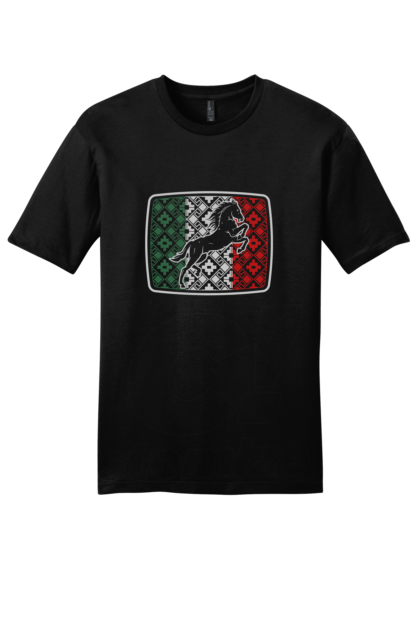 Unisex "Mexican Flag  / Horse" T-Shirt (version 02)