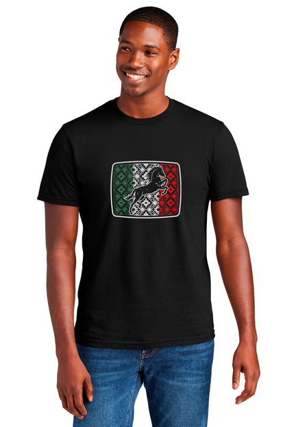 Unisex "Mexican Flag  / Horse" T-Shirt (version 02)