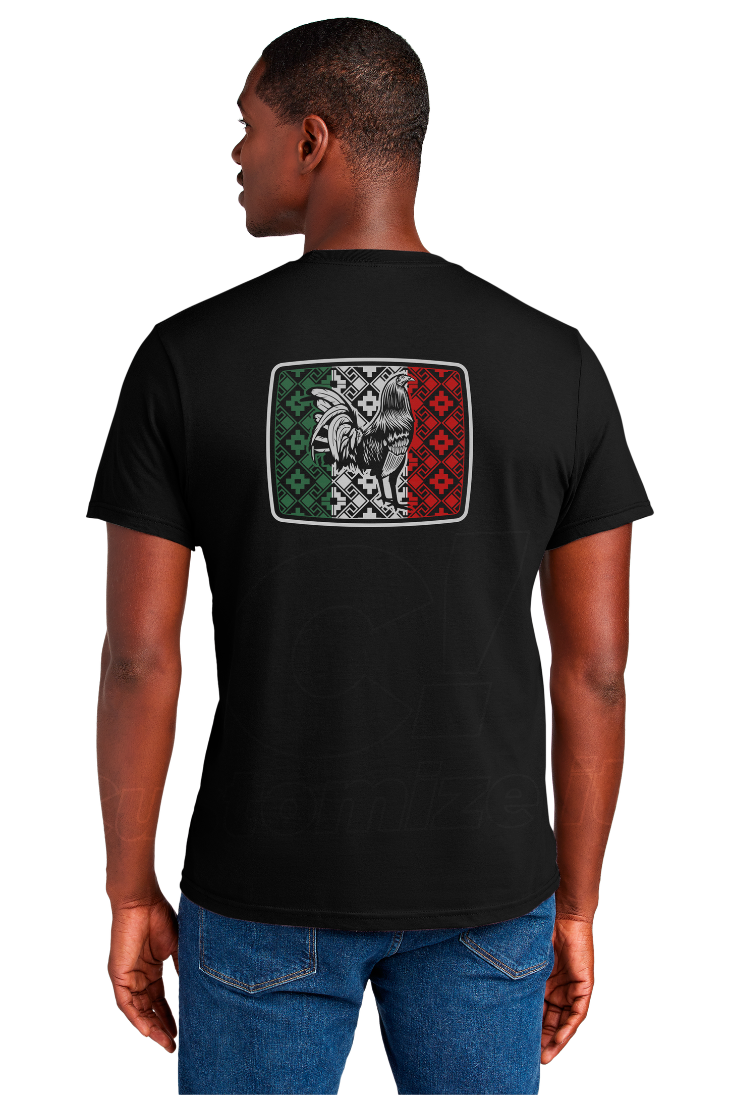 Unisex "Mexican Flag  / Rooster" T-Shirt (version 01)