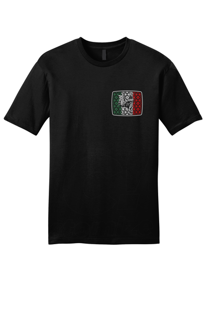 Unisex "Mexican Flag  / Rooster" T-Shirt (version 01)