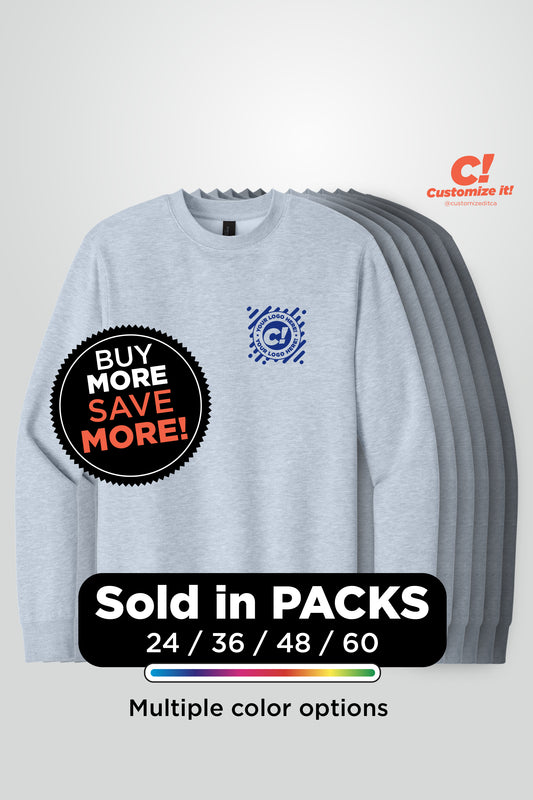 Crewneck – One Color Custom Logo Printing